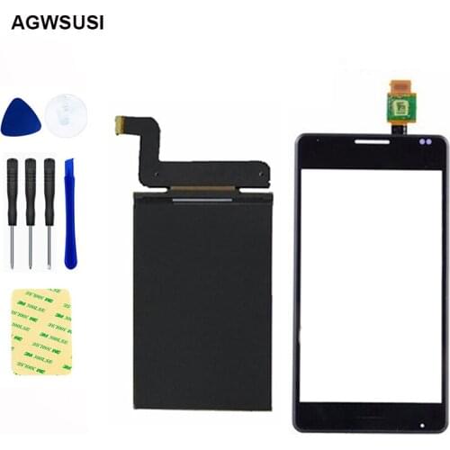 For Sony Xperia E1 Dual D2004 D2005 D2104 D2105 LCD Display Screen Monitor Module Panel Touch Screen Digitizer Sensor Glass