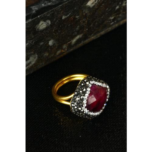 Dr stone STEM RUBY womens RING 120 AR883