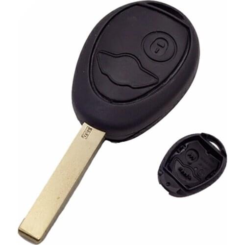 2Buttons Uncut Blade Remote Blank Car Key Case Shell Fob Key Cover For BMW Mini Cooper R50 R53