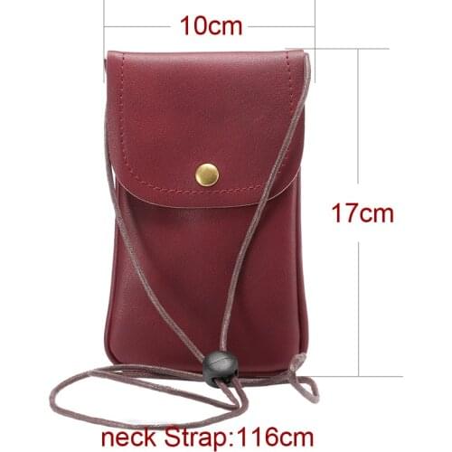 Leather Cases Pocket Lanyard Shoulder Pouch bag Redmi 7A 3s S2 3 6A 6 5 Plus 4X 4A 5A Note 7 Pro 4 4X 5A For Xiaomi Mi A3 A1