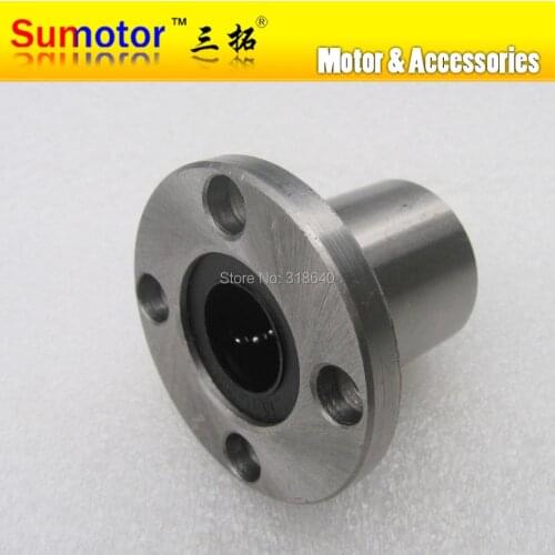 LMF12UU 12mm Round Flange Linear bushing motion ball bearing slide units CNC router CNC parts for linear guide rail rod shaft
