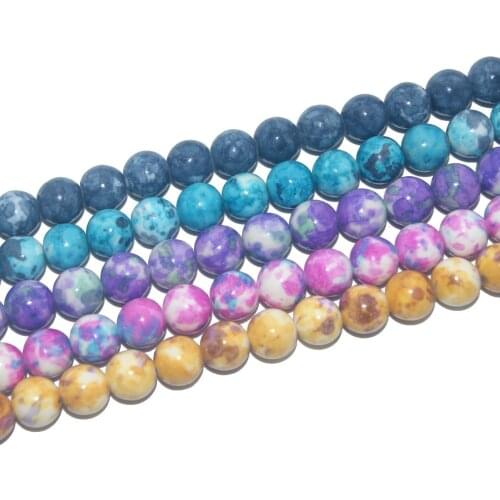 Wholesale A Variety Of Colors Natural Stone Beads For Jewelry Making Yourself Bracelet Material 4 / 6 / 8 / 10 / 12MM 16 "Strand