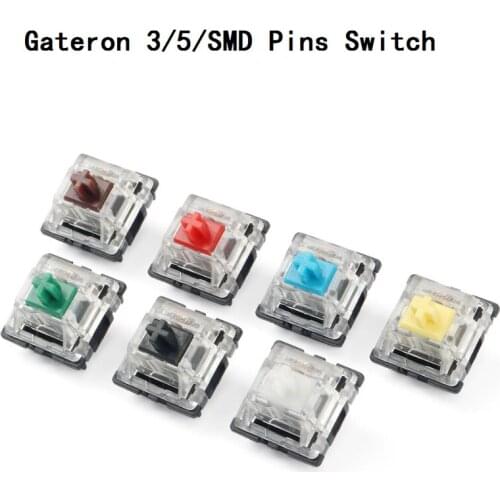 Gateron switch 3pin 5pin blue red black brown green clear yellow For DIY mechnical keyboard