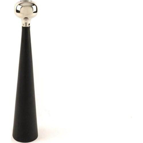 Mikasa Moor Black Silver Candle Holder 29 cm