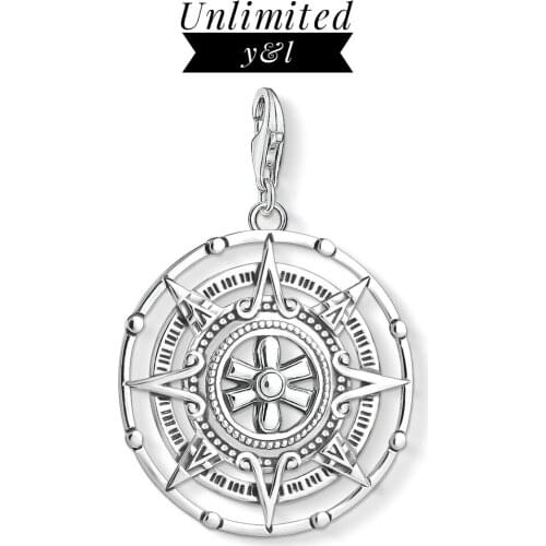 Star Round Disc Charms Hollow Maya Calendar 925 Sterling Silver Thomas Style Bracelet Necklace Jewelry Women Men 2019 New
