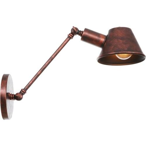 Retro Wall Light Loft Industrial Style Individual Creativity Bar Coffee Shop Simple Study Living Room Office Iron Wall Lamp