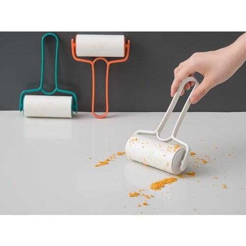 Creative clothing lint roller mini handy household items pet hair remover adhesive tools fur remover fabric cleaning set