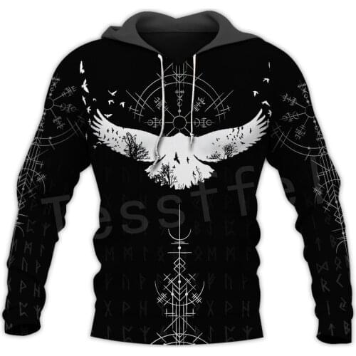 Tessffel Unisex Vikings Tattoo Viking Warriors NewFashion Harajuku MenWomen HipHop 3DPrint zipper/Sweatshirts/Hoodies/Jacket s15