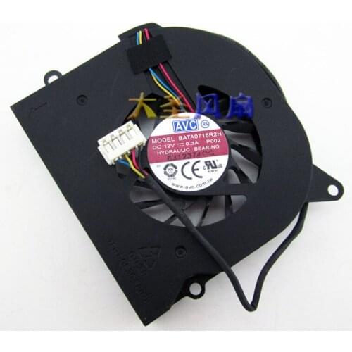 Original AVC Laptop Cooling fan BATA0716R2H DC 12V 0.3A 4-pin notebook fan