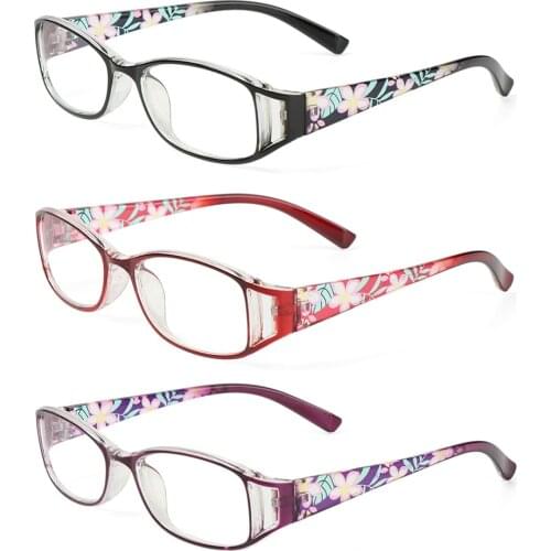 1PC Fashion Reading Glasses Resin High-definition Presbyopic Eyeglasses Ultra Light Printed Frame Eyewear +1.0 ~ +4.0