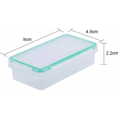 2Pcs Plastic Transparent Box Portable Hard Plastic Waterproof 18650 16340 Battery Case Holder Container Protector Cover