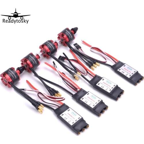 4X 2212 920KV CW CCW Brushless Motor + 4 X 30A Simonk ESC with 3.5mm Connector for F330 F450 S500 F550 Multicopter