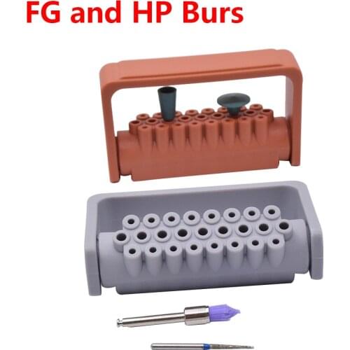 5PCS High quality 25 holes endo box for diamond bur,reamer and gutta percha points endodontic box rubber diamond polishers