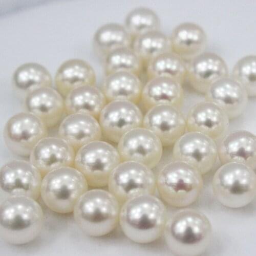 Hot Sale Natural round shape 5.5mm-8mm 5pcs frewshwater Pearl For Women Earring Accessories