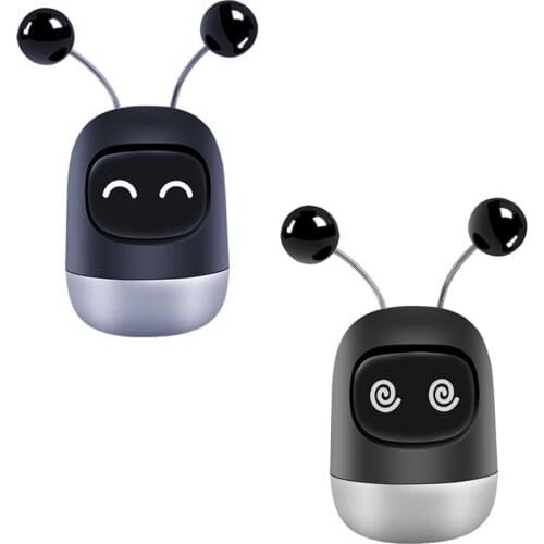 Car Air Freshener Cute Robot Aromatherapy Auto Air Outlet Perfume Long-lasting Fragrance Clip Diffuser With Solid Car Perfume