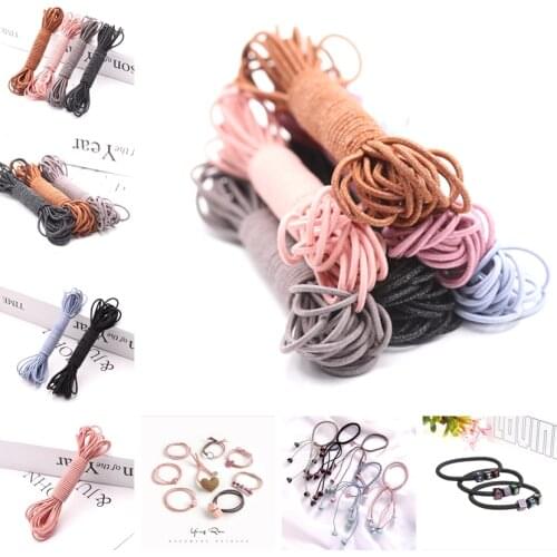 5m / volume 2mm high elastic round elastic band elastic rope wedding clothing elastic band DIY jewelry headdress sewing accessor
