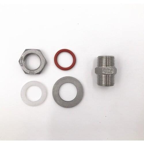 Homebrew Hardware Kettle/Keg Weldless Bulkhead,close nipple for home brew,1/2"BSP