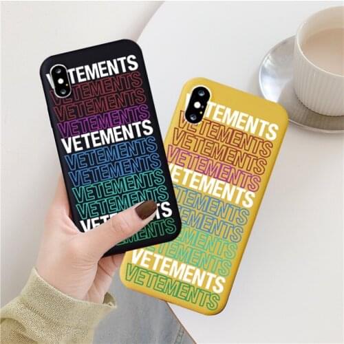 GYKZ Hot Popular Street Trend Letter Phone Case For iPhone SE 2020 XR X 11 Pro XS MAX 7 8 6Plus Black Silicone Soft Cover Fundas