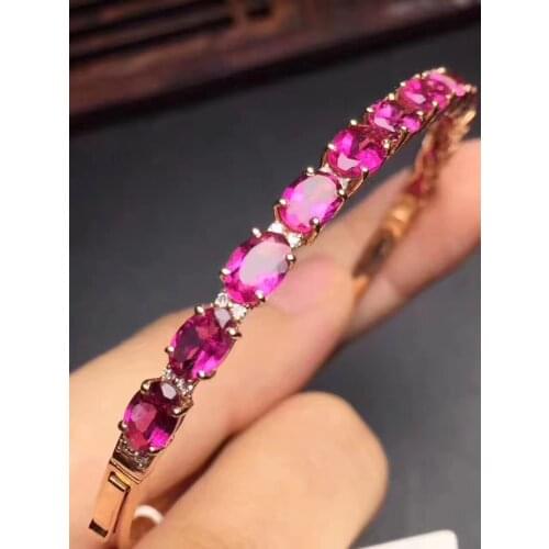 Good Valentine Gift Top Quality 100% Natural and Real Topaz Bangle 925 sterling silver Fashion Topaz Bangle