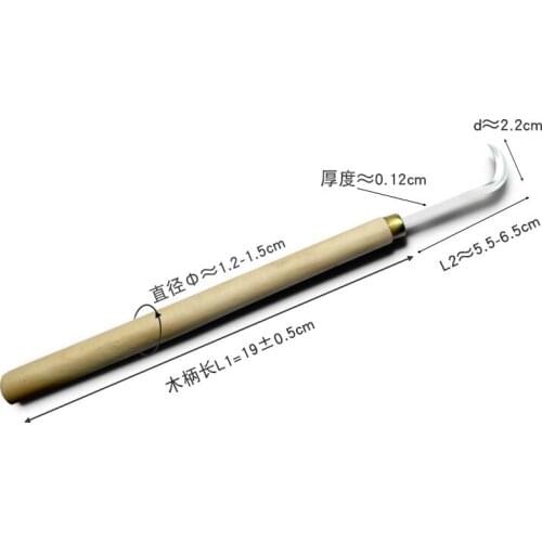 Woodcarving Root Carving Tools Carving Knife Crescent Knife Seam Cleaning Scimitar Burr Smoothing Hook Knife