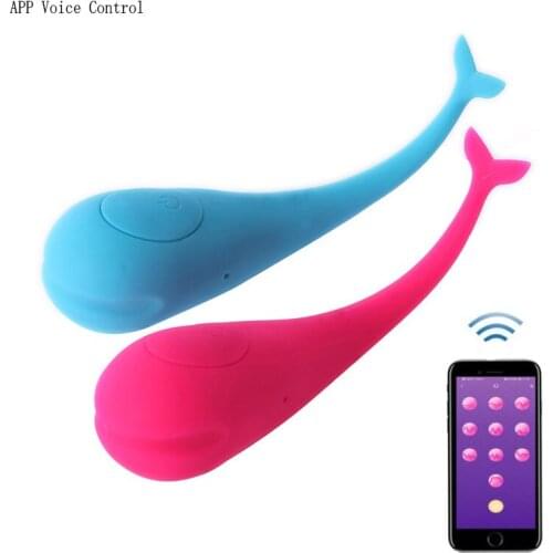 Little Whale Vibrator Bluetooth APP Remote Voice Control Sex Toys for Women G-spot Dildo Massager Vibrating Egg Sex Machine Tool