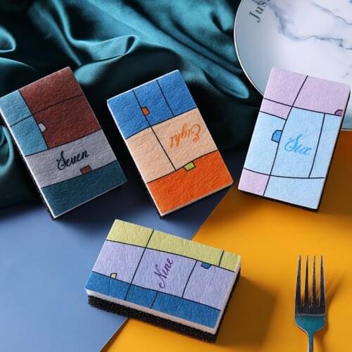 Kitchen Sponge Cleaning Sponge High Density Eraser Home Cleaner For Dish Kitchen Bathroom Magic Cleaning Rags Anti-grease Ins