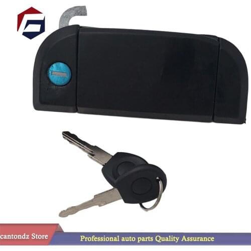 Car Right Front Side Door Handle MECHANISM with 2 Keys Metal Door Handle Fit RHD 701837206 for T4 Transporter MK IV 1990-2003