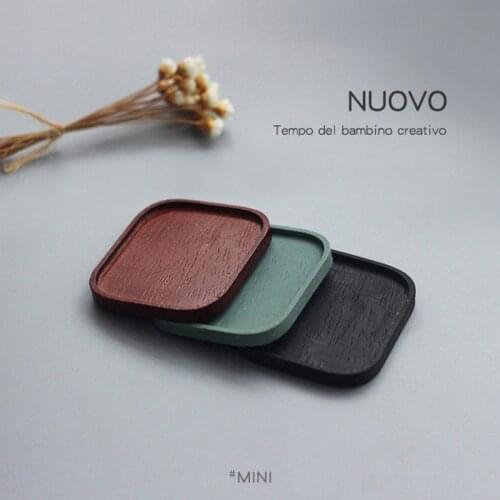 3pcs Dollhouse Miniature Simulation Japanese Style Wooden Square Pallet for Blyth Barbies Doll House Furniture Decoration Toys