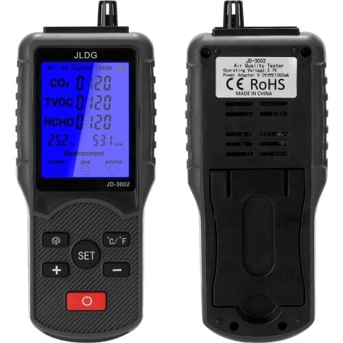 Multifunctional Air Quality Tester CO2 TVOC Meter Temperature Humidity Measuring Device