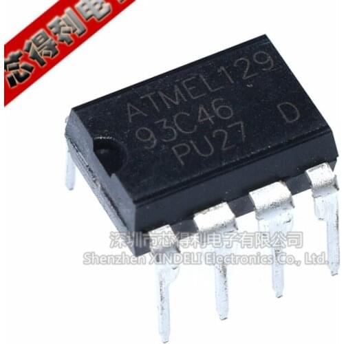 Xinyuan 10PCS/LOT AT93C46 DIP8 93C46 DIP-8 DIP EEPROM 64x16 new original