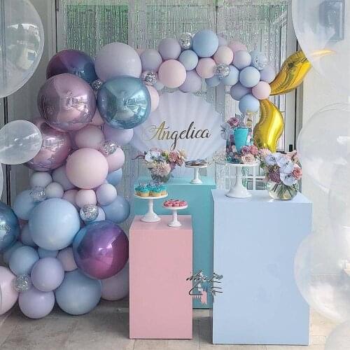 Mermaid Balloon Arch Garland Set 4D Gradient Balloons Little Mermaid Birthday Party Supplies Globos Wedding Decorations