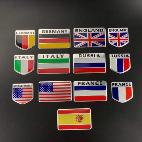 Car Styling National Flag Sticker For Hyundai / Kia / DAIHATSU / Daewoo / SsangYong / Infiniti / Bentley