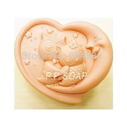 New owl lovers Craft Art Silicone Soap mold Craft Molds DIY Handmade soap molds