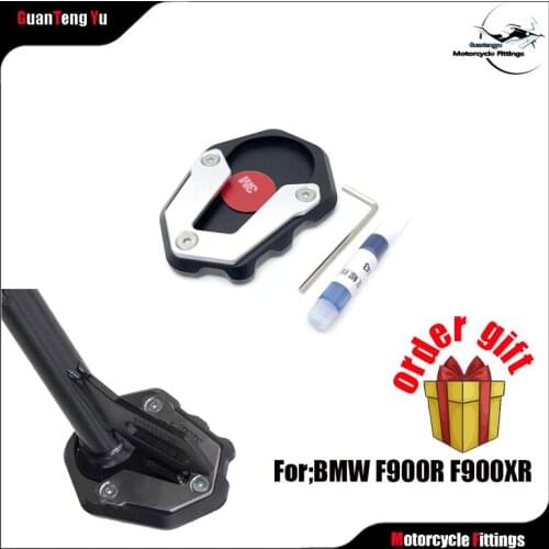 For BMW F900R F900XR 2020 2021 Motorbike Kickstand Foot Side Stand Extension Pad Support Plate F900R Motorcycle Accessories
