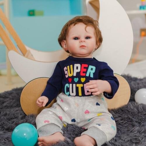 NPK 50CM Detailed 3D Painting with Veins Realistic Handmade Bebe Doll Reborn soft body Baby Archie Collectible Art Doll