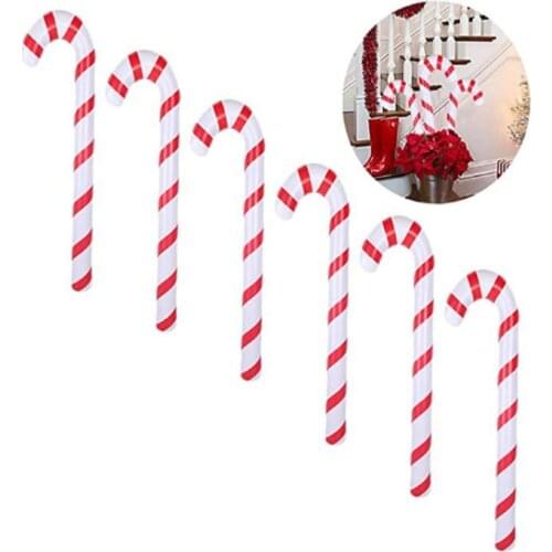 Christmas Inflatable Candy Canes Christmas Decoration Candy Cane Balloons For Party Home Merry Christmas Tree Decoration