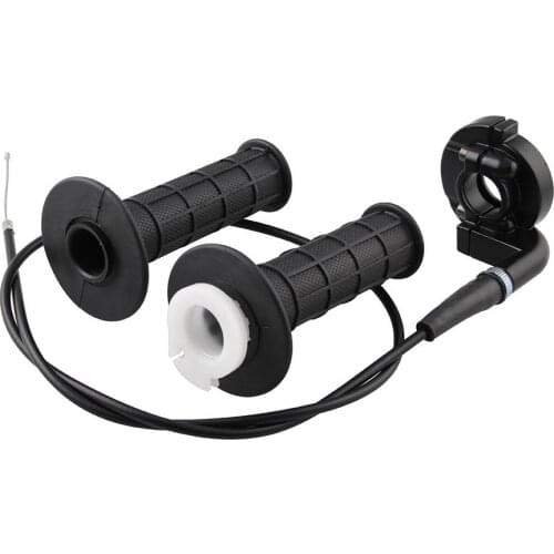 7/8" 22mm Universal Motorcycle Handle Grips and Cable Set Dirtbike Twist Throttle Accelerator Hand Grips Motor Accessories