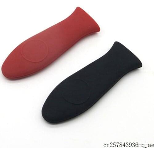 100pcs Silicone Insulation Sleeve Burn Proof Handles Cast Iron Skillet Holder Cover Non Slip Protection Wholesale