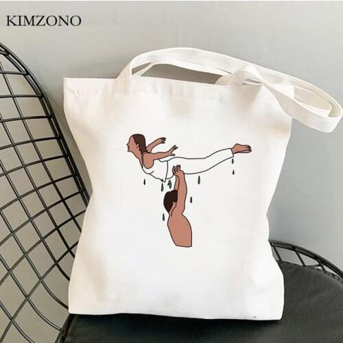 Dirty Dancing shopping bag cotton recycle bag shopper jute bag bag shoping sac cabas jute reusable cabas