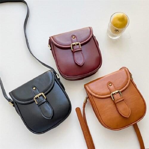 Single shoulder bag fashion retro messenger bag PU saddle bag women handbags purses ladies crossbody bags