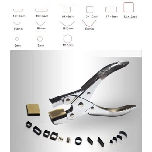 Universal Precision Mobile phone film Punch Pliers Stainless Steel hand punch plier with Free Punch Tool