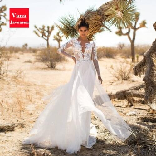 Lace 3D Embroidered White Dress Women V-neck Backless Long-sleeved Vestidos Floor-length Dress Party Evening Elegant Dresses