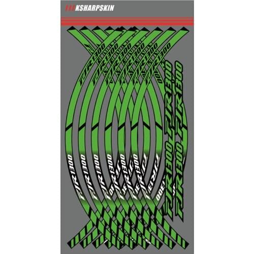 12 X Thick Edge Outer Rim Sticker Stripe Wheel Decals For yamaha fjr1300 FJR 1300 moto stickers decal