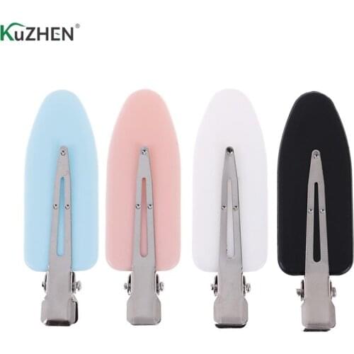 4 Pcs/lot Seamless No Bend Hair Clips Barrettes, No Mark Pin Curl Clip Makeup No Crease Hair Clip Styling Bang Clips