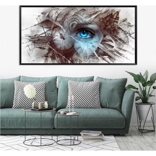 Abstract Blue Eye Canvas Paintings Wall Art Prints Poster Living Room Decor Decorative Paintings On The Wall Home Decor