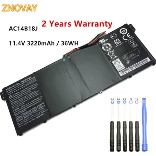AC14B18J Laptop Battery for Acer TravelMate B115-MP B115-M, Chromebook 13 CB5-311, Chrombook 13 CB5-311 11.4V 36WH