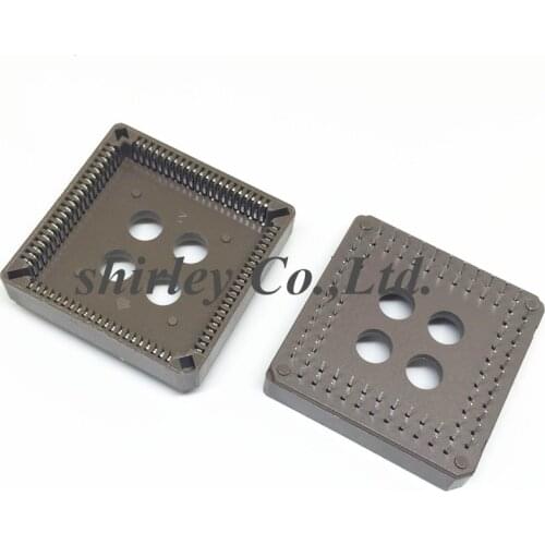 Free shiiping 100pcs PLCC84 DIP 84P Sockets Adaptor Solder Type PLCC 84pin Connector 100% new