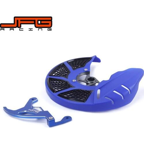 A Set Front & Rear Brake Disc Rotor Guard Protective Cover For YAMAHA YZ250F YZ450F YZF 250CC 450CC YZF 2014 2015 2016 2017
