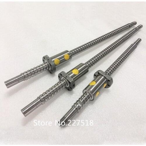 1set Left thread ball screw of left thread SFU2510 1000mm with ball nut standard end machined for BK/BF20
