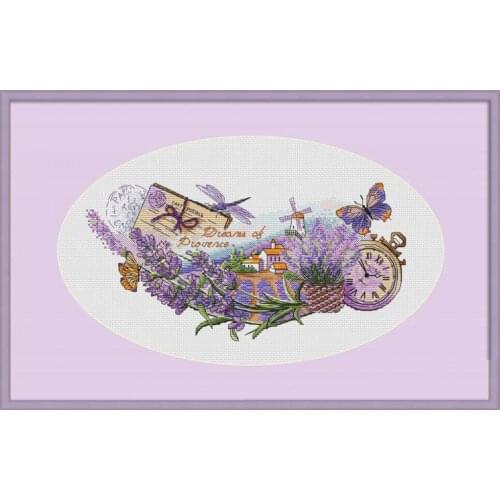 Violet butterfly Cross Stitch Kit Packages Counted Cross-Stitching Kits New Pattern NOT PRINTED Cross stich Painting Set
